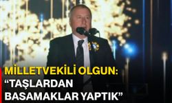 Milletvekili Olgun: “Taşlardan basamaklar yaptık”
