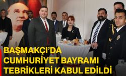Başmakçı’da Cumhuriyet Bayramı tebrikleri kabul edildi