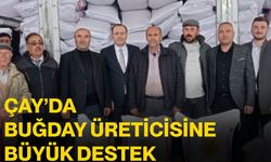Çay’da buğday üreticisine büyük destek