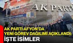 AK Parti Afyon’da yeni görev dağılımı açıklandı: İşte isimler