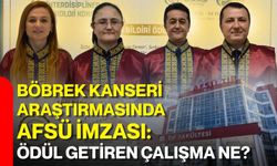 Böbrek kanseri araştırmasında AFSÜ imzası: Ödül getiren çalışma ne?