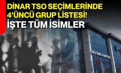 Dinar TSO seçimlerinde 4’üncü grup listesi! İşte tüm isimler