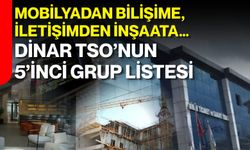 Mobilyadan bilişime, iletişimden inşaata… Dinar TSO’nun 5’inci grup listesi