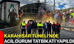 Karahisar Tüneli’nde acil durum tatbikatı yapıldı
