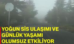 Yoğun sis ulaşımı ve günlük yaşamı olumsuz etkiliyor