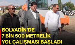 Bolvadin’de 7 bin 500 metrelik yol çalışması başladı