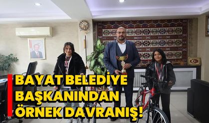 Bayat Belediye Başkanından Örnek Davranış