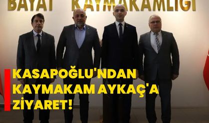 Kasapoğlu'ndan Kaymakam Aykaç'a ziyaret!