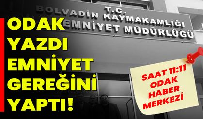 Odak Yazdı, Emniyet Gereğini Yaptı