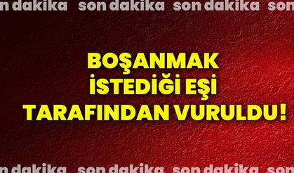 Boşanmak istediği eşi tarafından vuruldu!