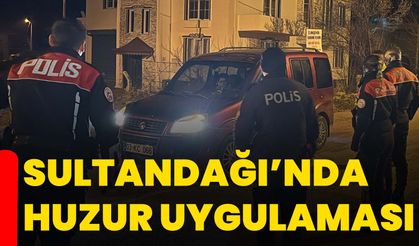 Sultandağı’nda huzur uygulaması