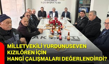 Milletvekili Yurdunuseven Kızılören İçin Hangi Çalışmaları Değerlendirdi?