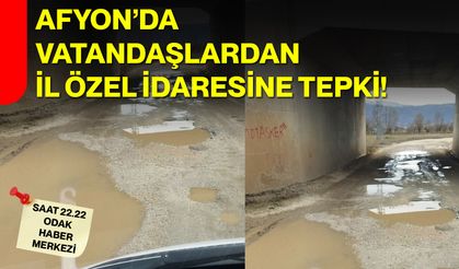 Afyon’da Vatandaşlardan İl Özel İdaresine Tepki!