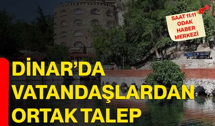 Dinar’da vatandaşlardan ortak talep