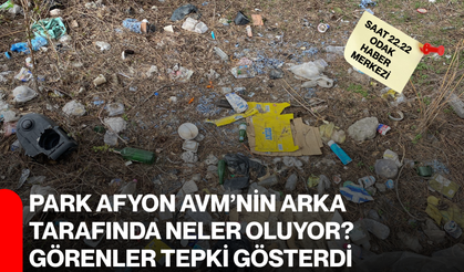 Park Afyon AVM’nin arka tarafında neler oluyor? Görenler tepki gösterdi