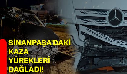 Sinanpaşa’daki kaza yürekleri dağladı!