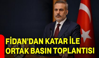 Fidan’dan Katar ile ortak basın toplantısı