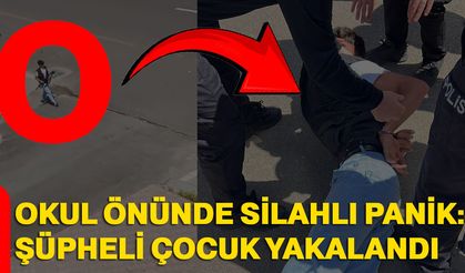 Okul Önünde Silahlı Panik: Şüpheli Çocuk Yakalandı