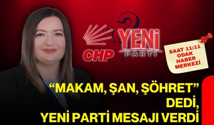 “Makam, şan, şöhret” dedi, Yeni Parti mesajı verdi