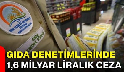 Gıda denetimlerinde 1,6 milyar liralık ceza