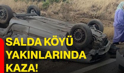 Salda köyü yakınlarında kaza!