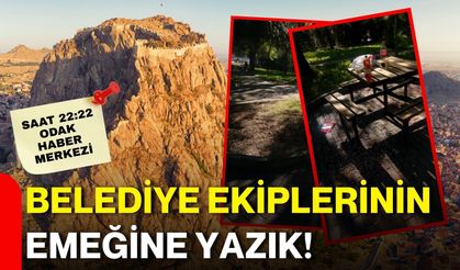 Belediye ekiplerinin emeğine yazık!