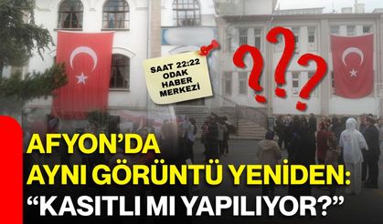 Afyon’da aynı görüntü yeniden: “Kasıtlı mı yapılıyor?”