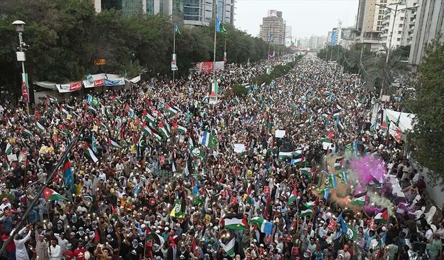 Pakistan’da Filistin'e destek yürüyüşü