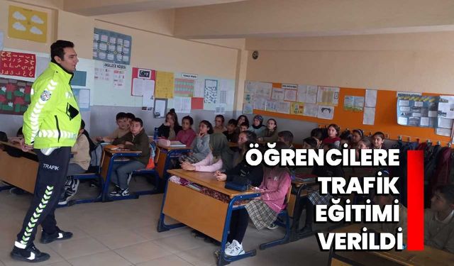 Öğrencilere Trafik Eğitimi Verildi