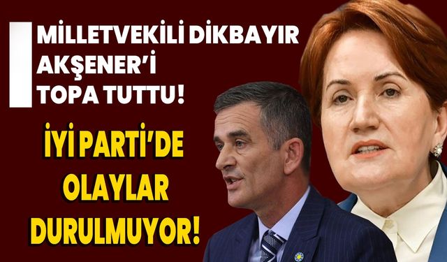 İYİ Parti’de olaylar durulmuyor, Milletvekili Ümit Dikbayır, Akşener’i topa tuttu!