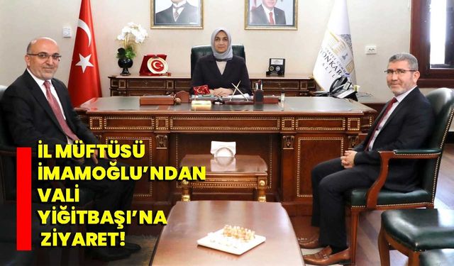 İl Müftüsü İmamoğlu’ndan Vali Yiğitbaşı’na ziyaret!