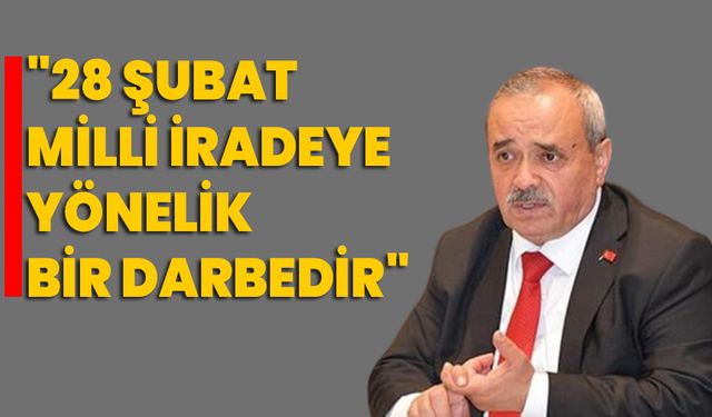 İscehisar Belediye Başkanı Ahmet Şahin: "28 Şubat, Milli İradeye Yönelik Bir Darbedir"