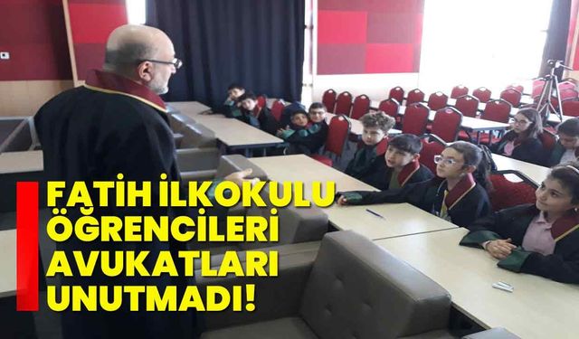 Fatih İlkokulu Öğrencileri Avukatları Unutmadı!