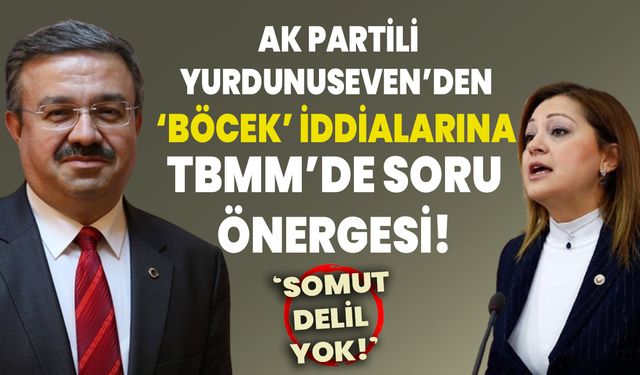 AK Partili Yurdunuseven’den ‘BÖCEK’ iddialarına TBMM’de soru önergesi!