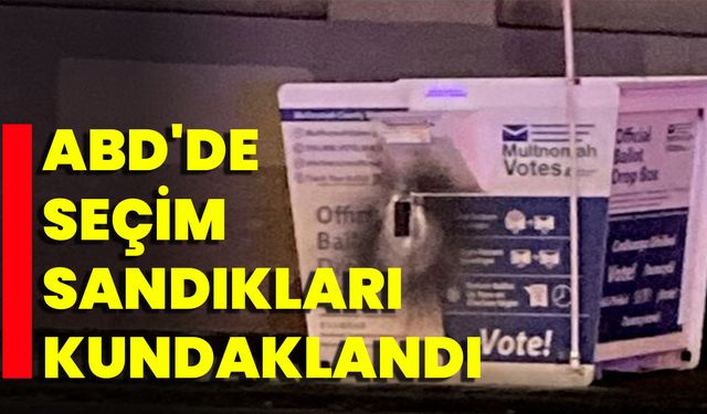 ABD'de Seçim Sandıkları Kundaklandı