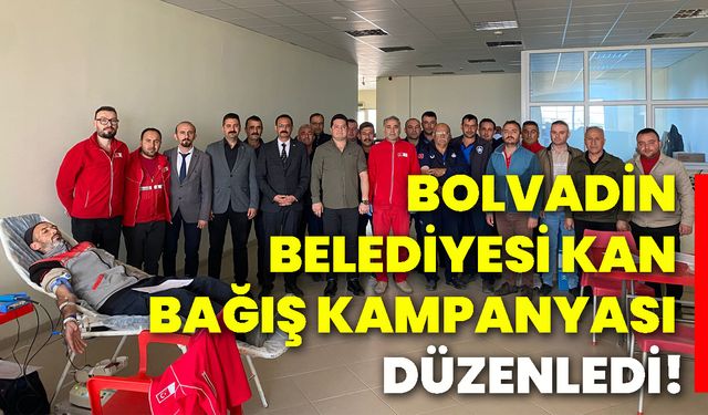 Bolvadin Belediyesi kan bağış kampanyası düzenledi!