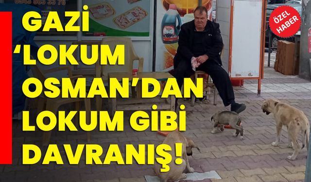 Gazi ‘Lokum Osman’dan lokum gibi davranış!