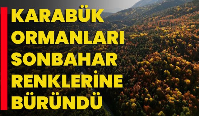 Karabük Ormanları Sonbahar Renklerine Büründü