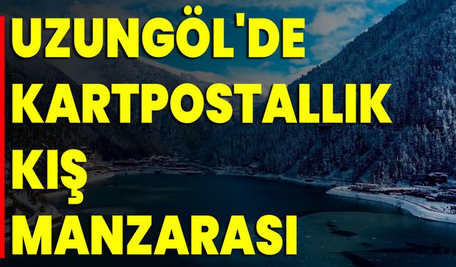 Uzungöl'de Kartpostallık Kış Manzarası