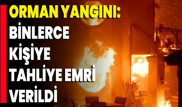 Orman Yangını: Binlerce Kişiye Tahliye Emri Verildi