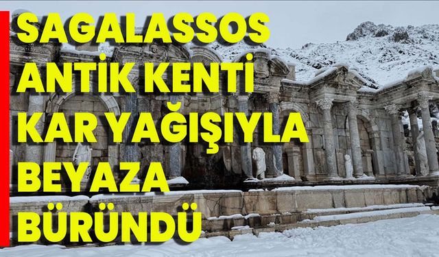 Sagalassos Antik Kenti Kar Yağışıyla Beyaza Büründü