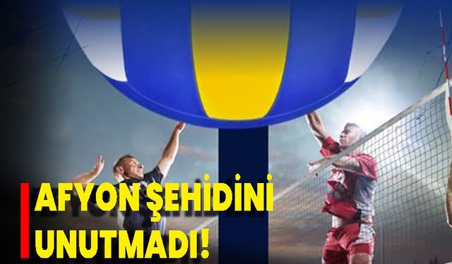 Afyon şehidini unutmadı!