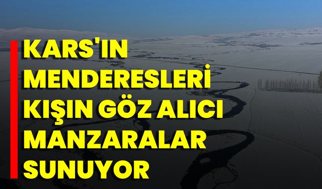 Kars'ın Menderesleri Kışın Göz Alıcı Manzaralar Sunuyor