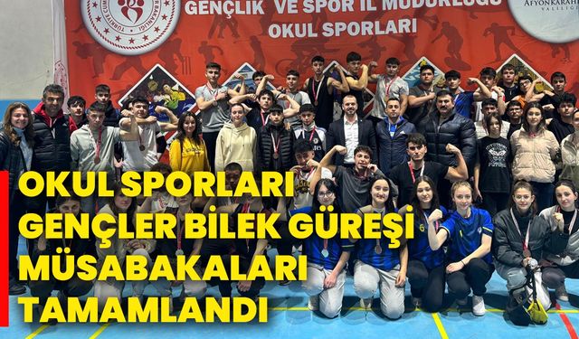 Okul Sporları GençLer Bilek GüReşİ MüSabakaları Tamamlandı