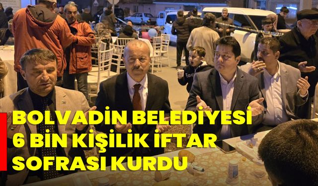 Bolvadin Belediyesi 6 Bin Kişilik İftar Sofrası Kurdu