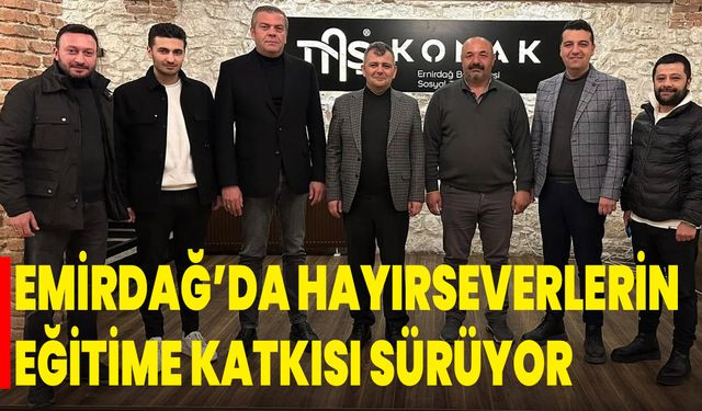 Emirdağ’da Hayırseverlerin Eğitime Katkısı Sürüyor