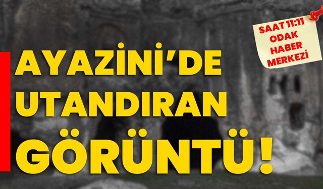 Ayazini’de utandıran görüntü!