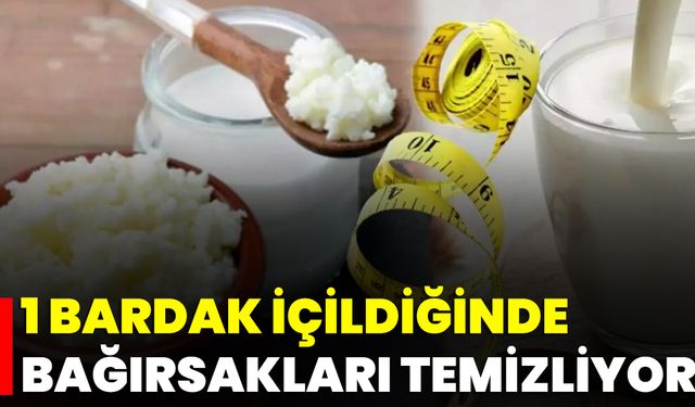 1 Bardak İçildiğinde Bağırsakları Temizliyor