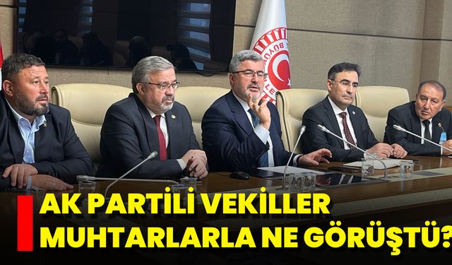 AK Partili Vekiller Muhtarlarla Ne Görüştü?