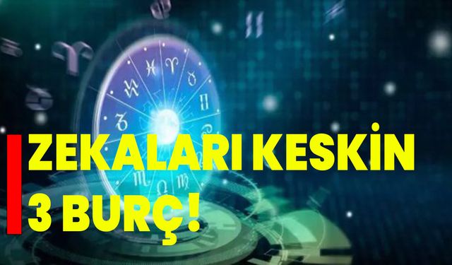 Zekaları keskin 3 burç!